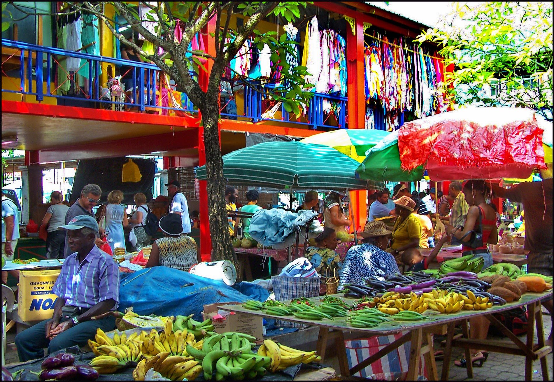 Сейшелы Виктория рынок Селвина Кларка