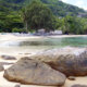 Anse Glacis, praia no norte de Mahe, Seychelles
