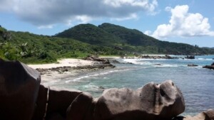 Grand L'anse, ein Strand auf La Digue, Seychelles